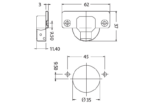 NN - per i modelli con fissaggio a viti - ø 35 mm
