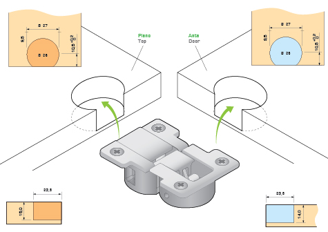 F361 - schema dimensioni